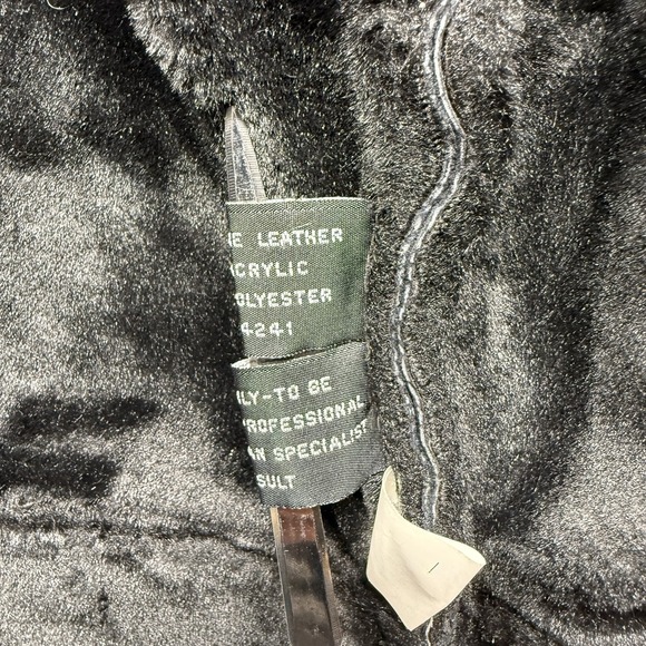 Vintage Baby Phat Jacket Women's XXL Black Suede Faux Fur Trim Lined Coat Y2K - Picture 10 of 13